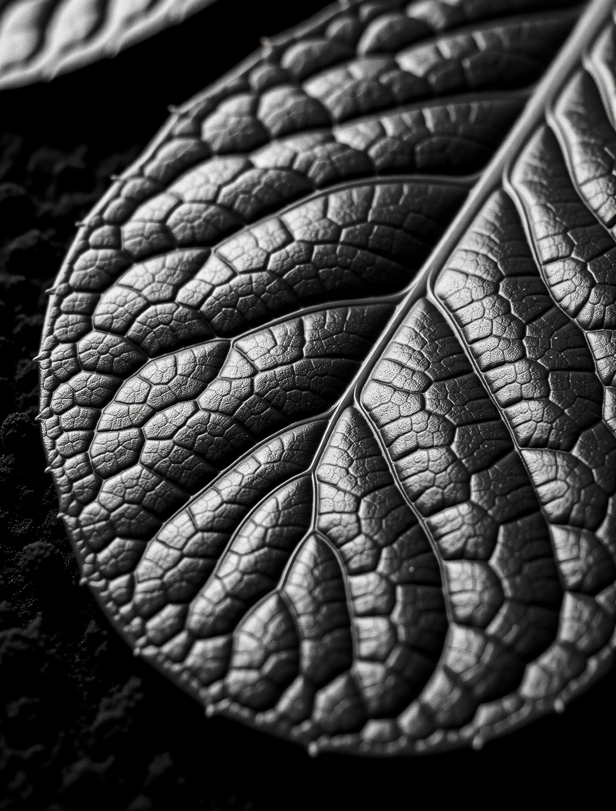 Macro leaf structure illustration